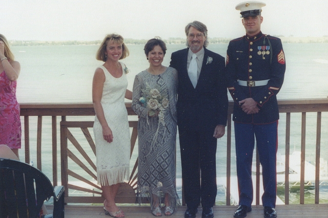 Wedding Photo on Lake Madison
Carol Uecker (Zarecky), Kim Cournoyer, husband Don, and son Nate.